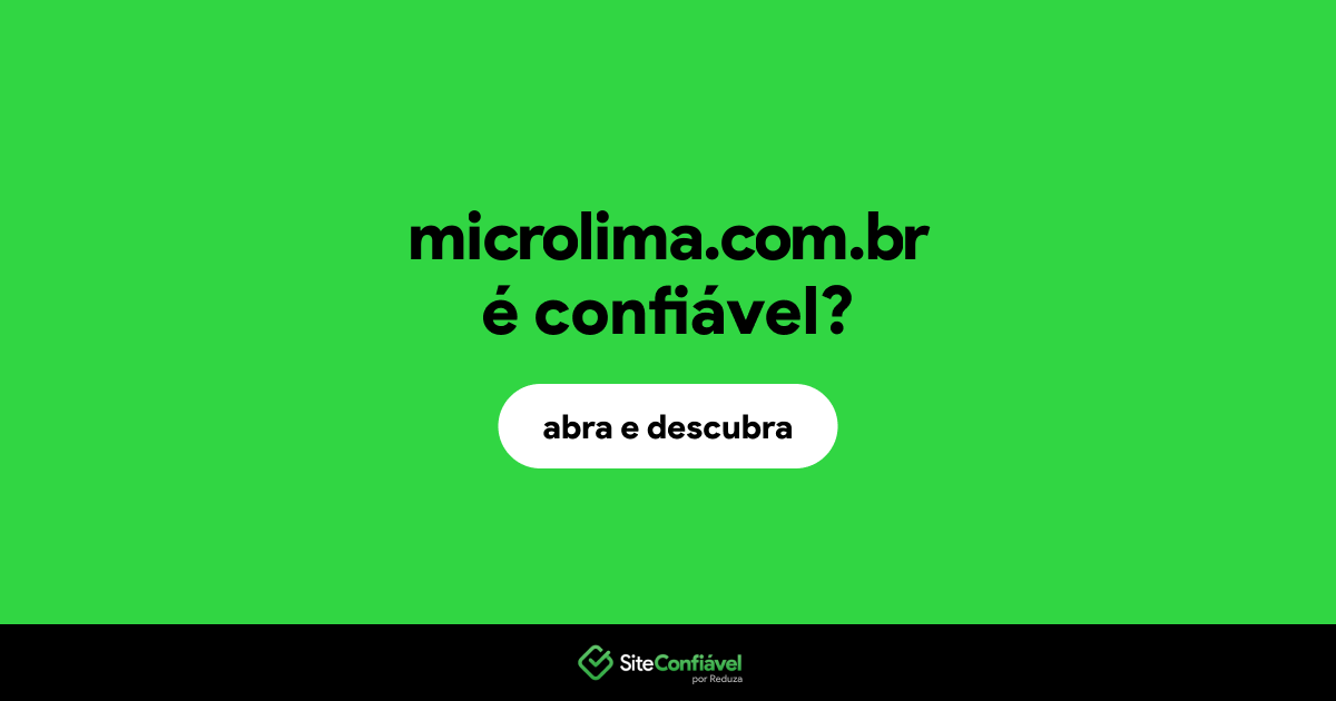 O site microlima.com.br é confiável?