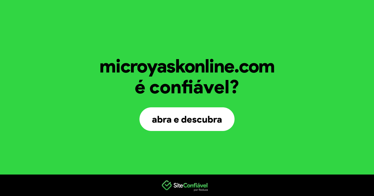 O site microyaskonline.com é confiável?