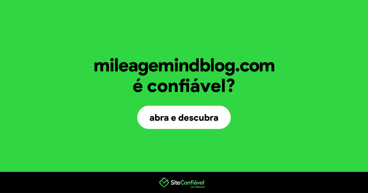 O site mileagemindblog.com é confiável?