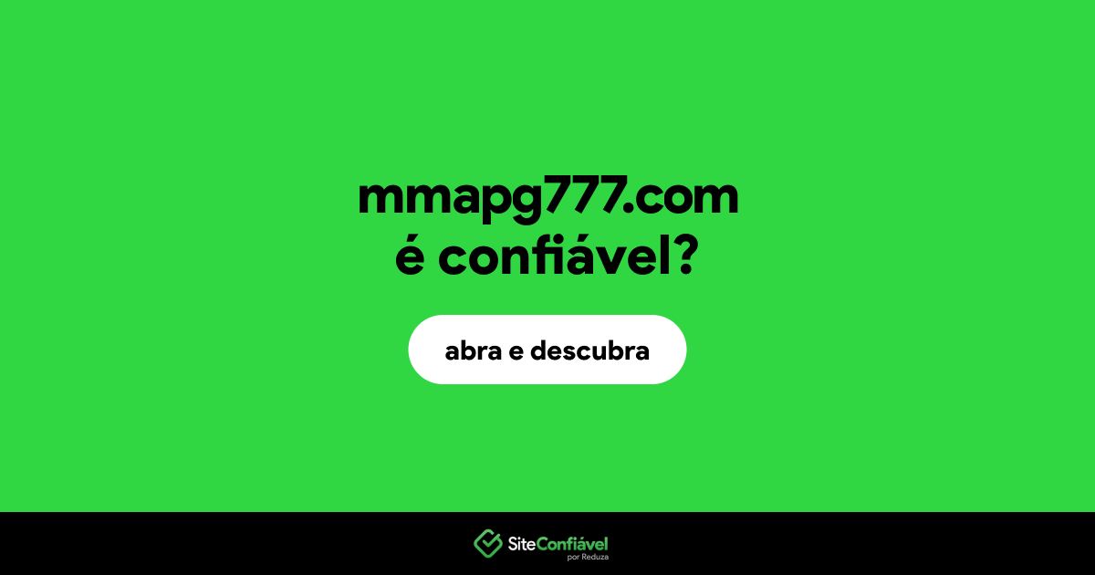 O site mmapg777.com é confiável?