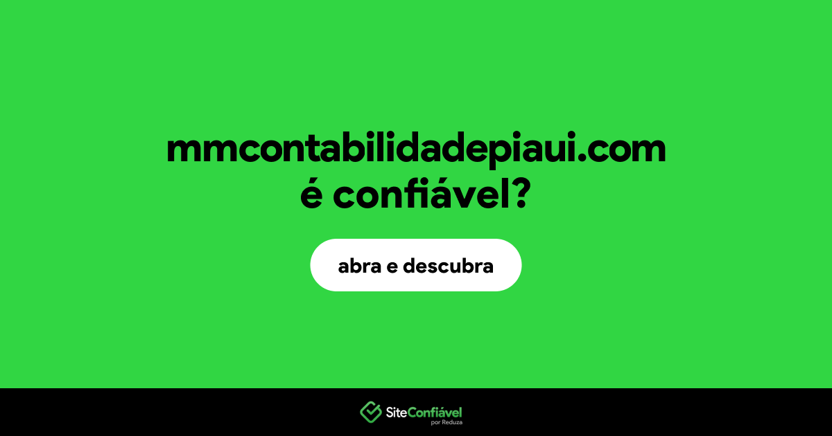 O site mmcontabilidadepiaui.com é confiável?