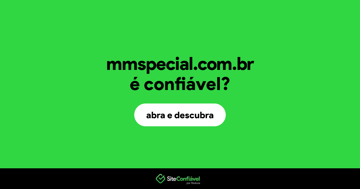 O site mmspecial.com.br é confiável?