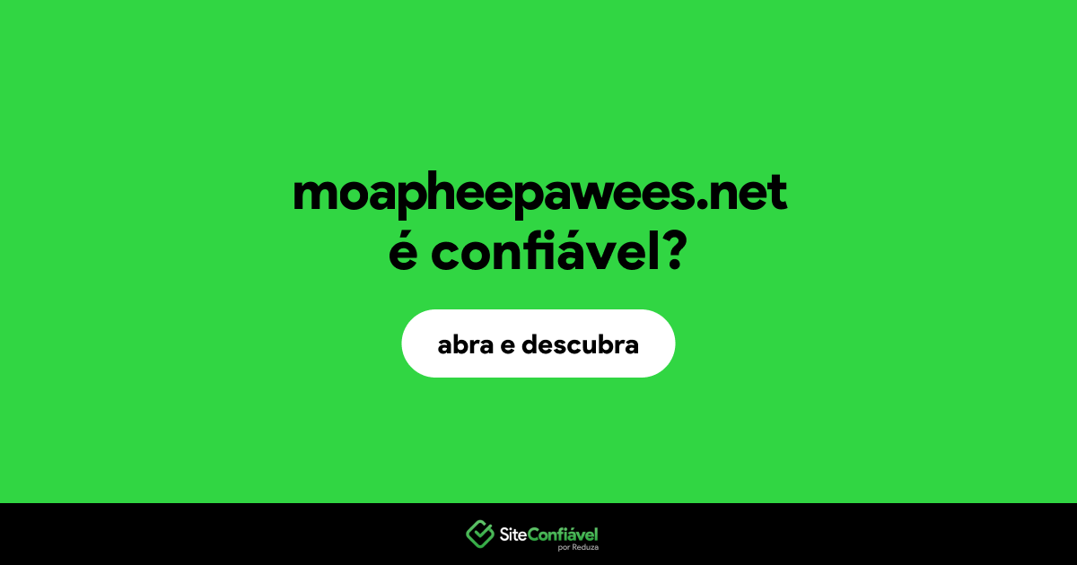 O site moapheepawees.net é confiável?