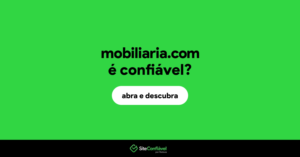 O site mobiliaria.com é confiável?