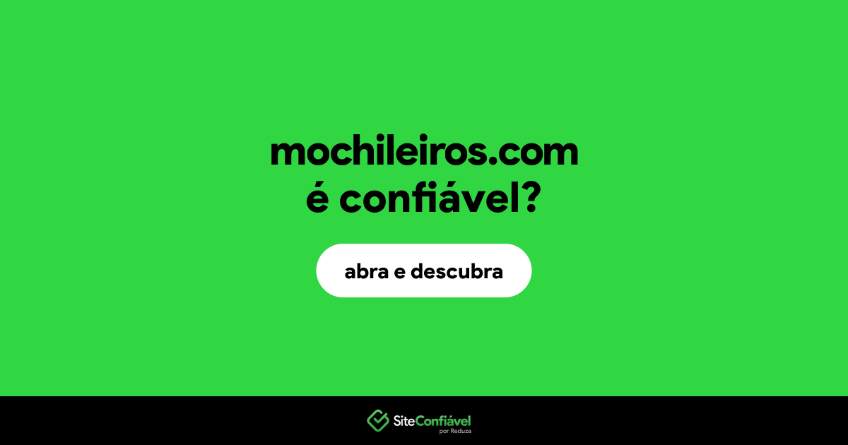 O site mochileiros.com é confiável?