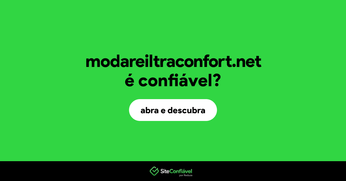 O site modareiltraconfort.net é confiável?