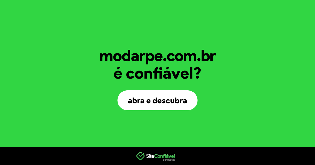 O site modarpe.com.br é confiável?