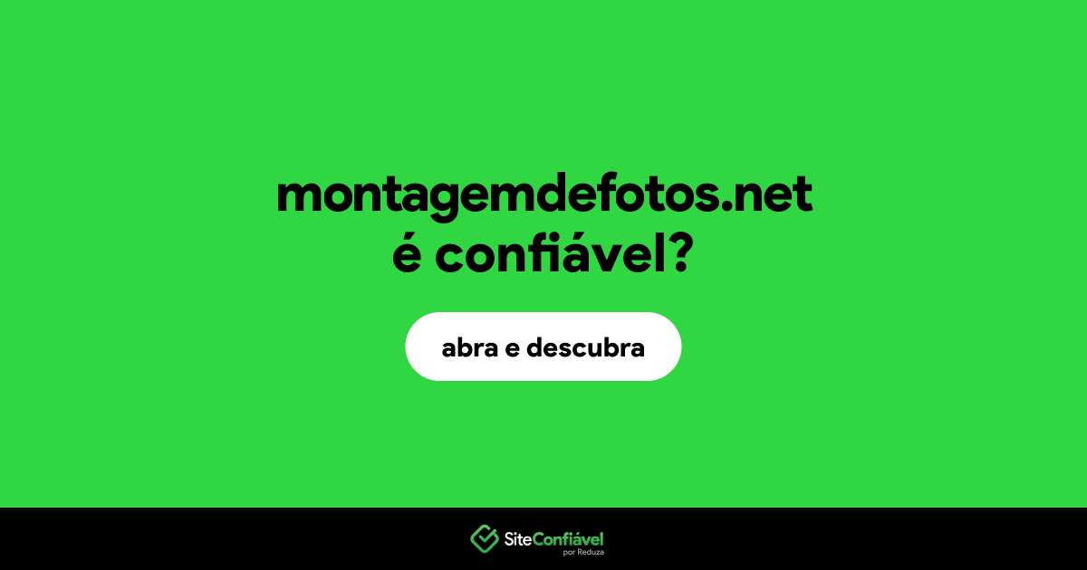 O site montagemdefotos.net é confiável?