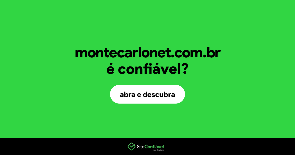 O site montecarlonet.com.br é confiável?