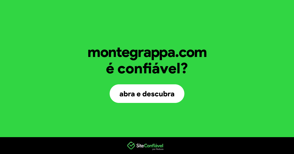 O site montegrappa.com é confiável?
