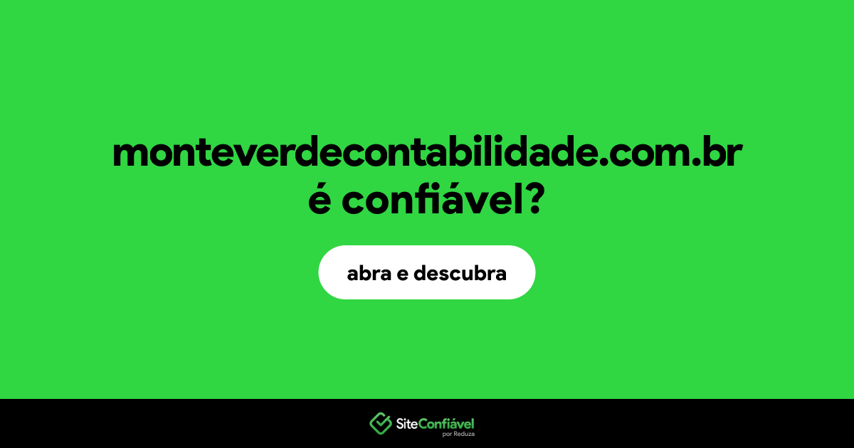 O site monteverdecontabilidade.com.br é confiável?