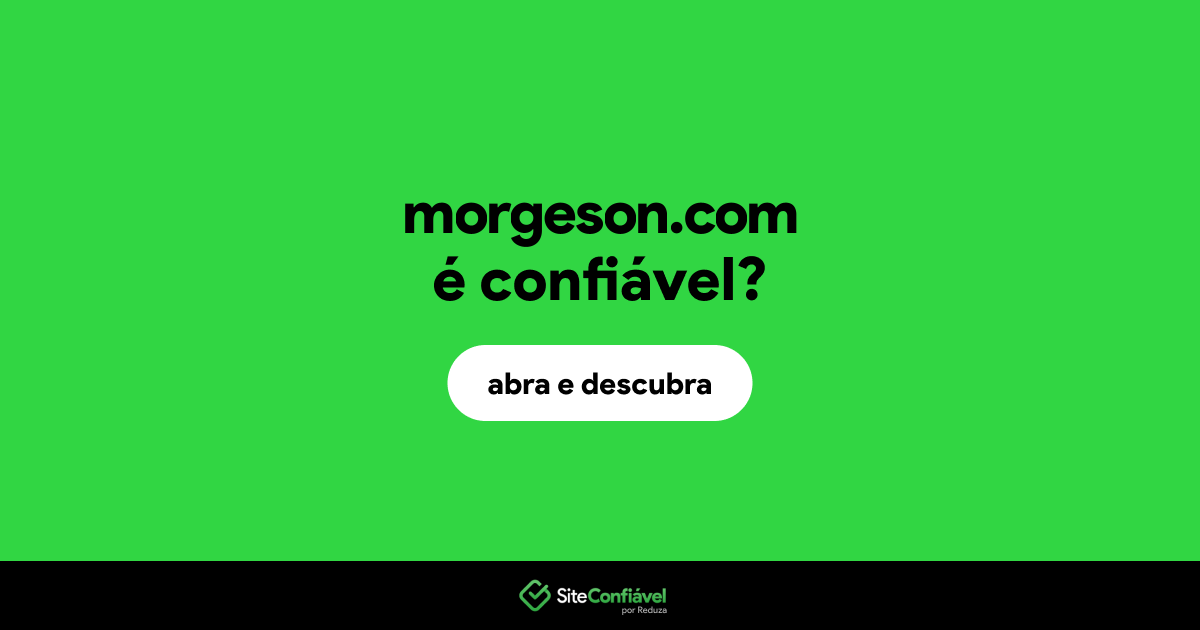 O site morgeson.com é confiável?