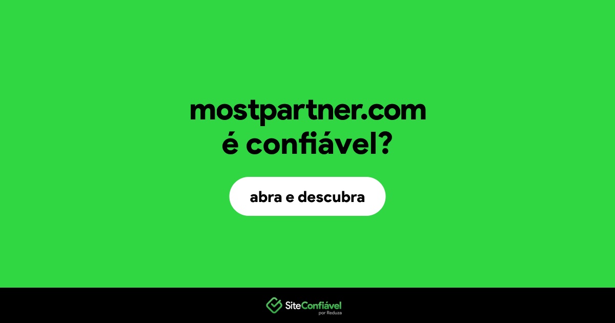 O site mostpartner.com é confiável?