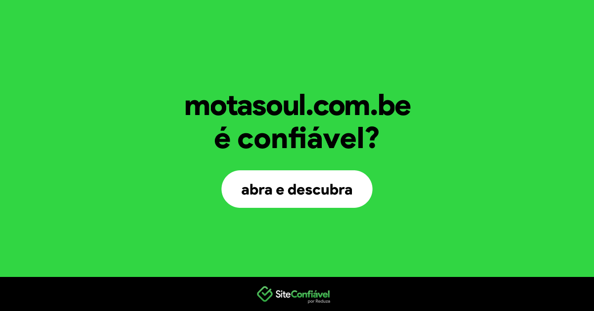 O site motasoul.com.be é confiável?