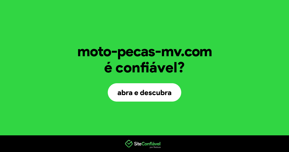 O site moto-pecas-mv.com é confiável?
