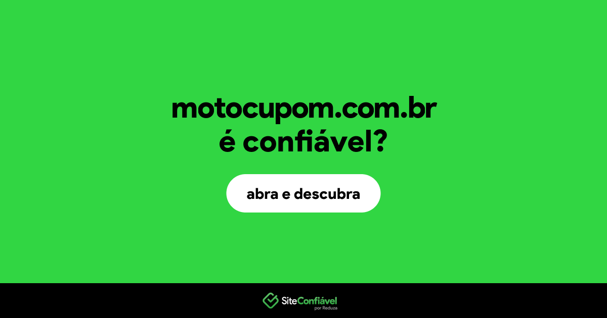 O site motocupom.com.br é confiável?