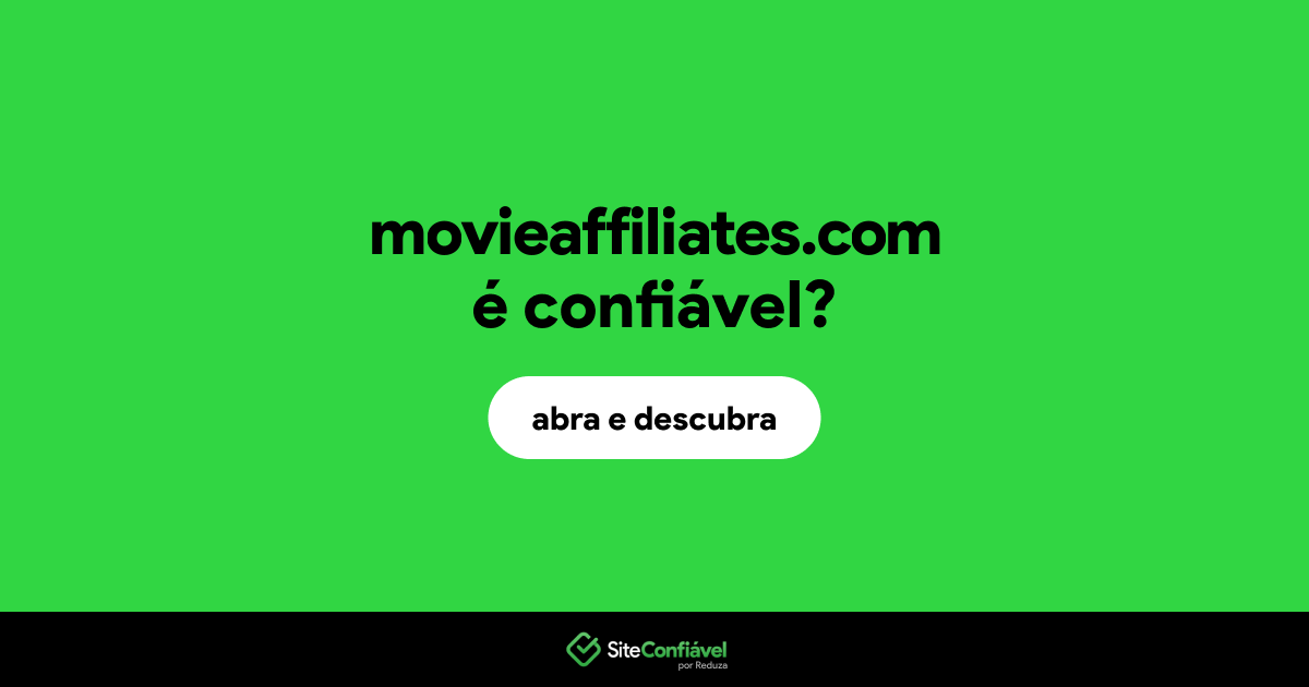 O site movieaffiliates.com é confiável?