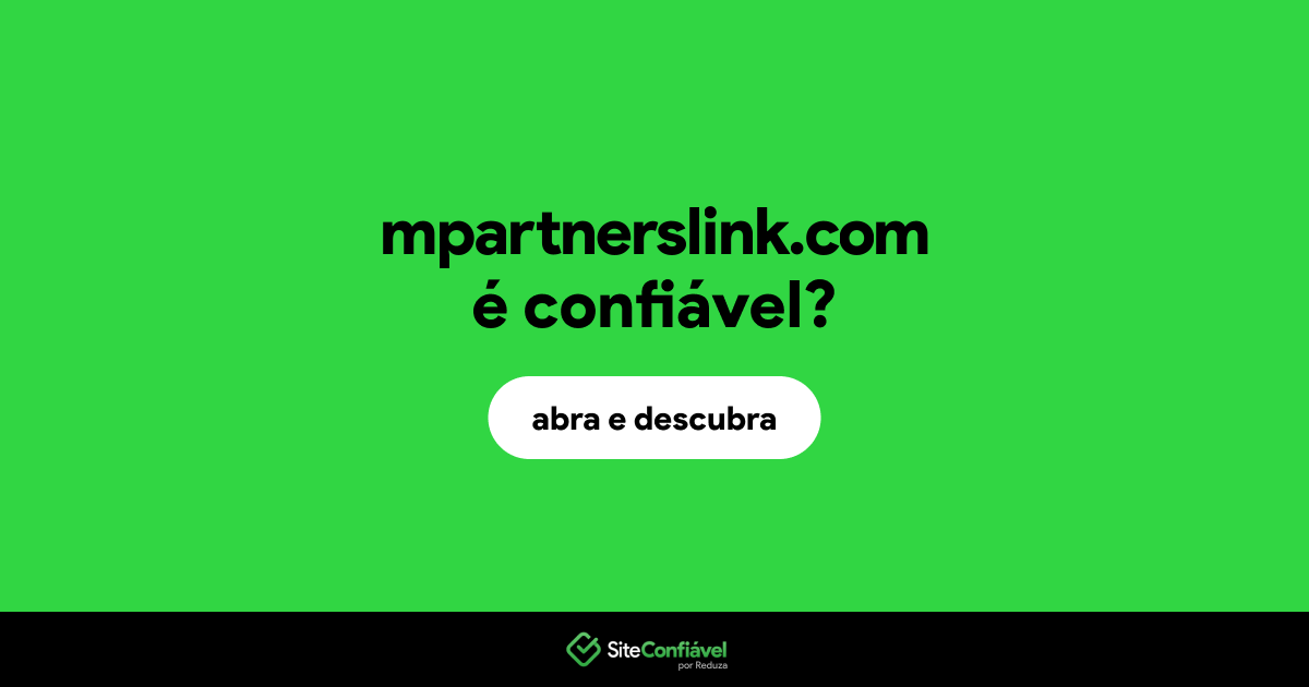 O site mpartnerslink.com é confiável?