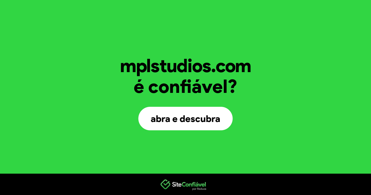 O site mplstudios.com é confiável?
