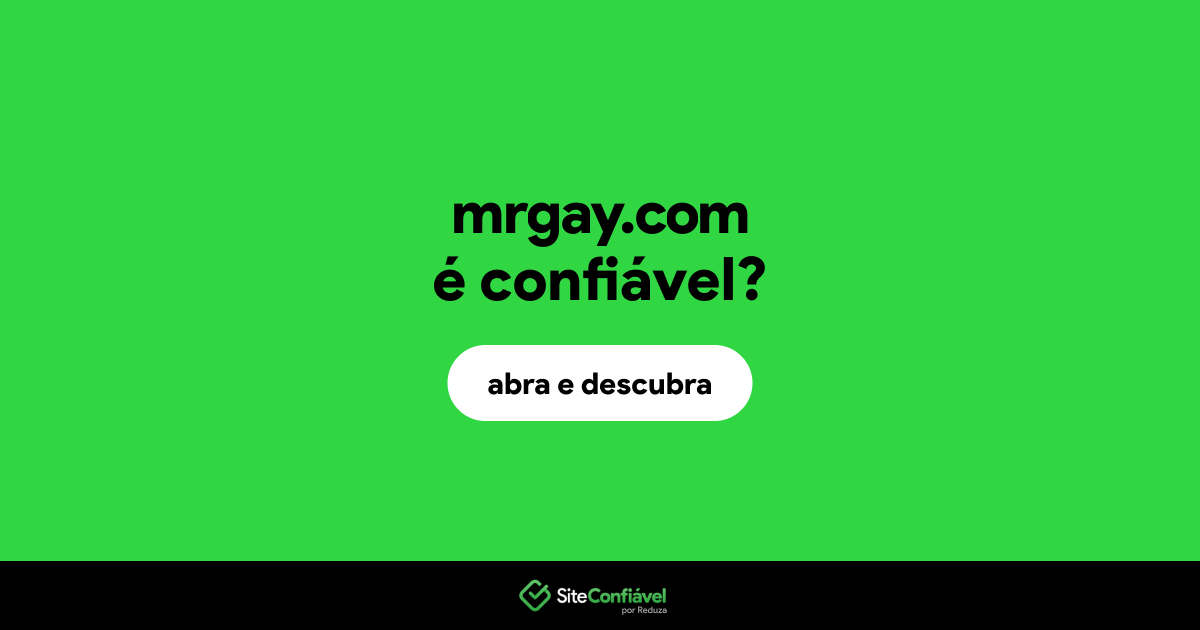 O site mrgay.com é confiável?