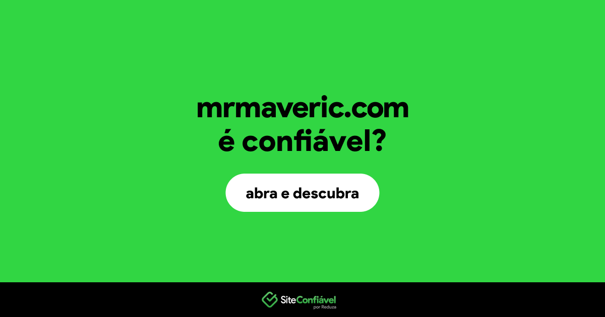 O site mrmaveric.com é confiável?