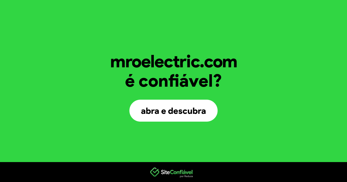 O site mroelectric.com é confiável?