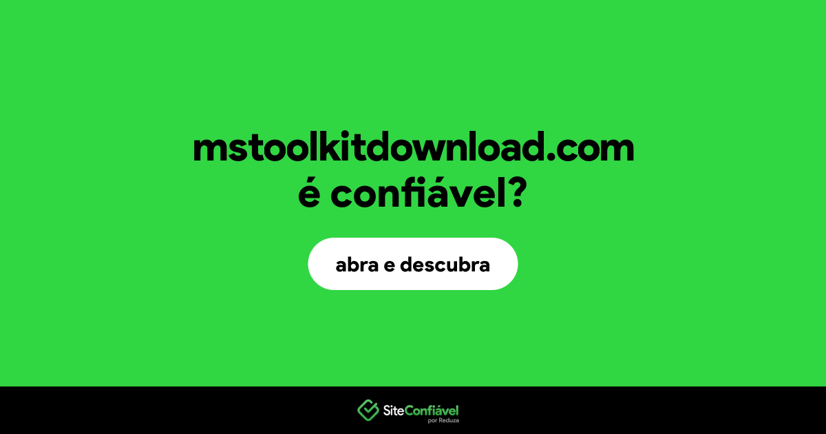 O site mstoolkitdownload.com é confiável?