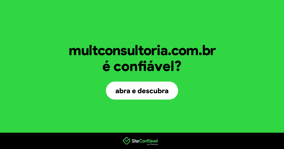 O site multconsultoria.com.br é confiável?