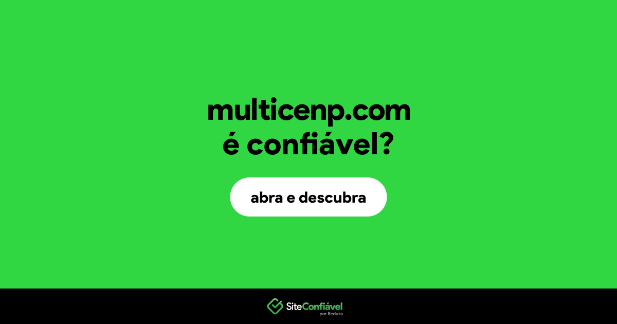 O site multicenp.com é confiável?