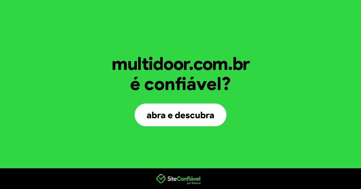 O site multidoor.com.br é confiável?