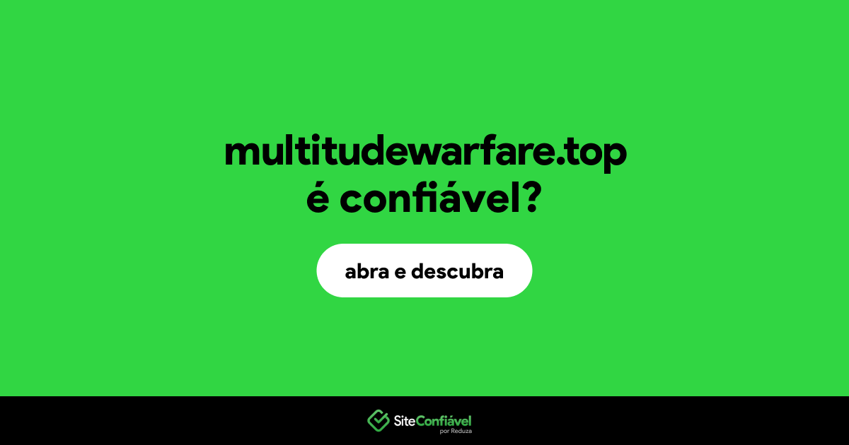 O site multitudewarfare.top é confiável?