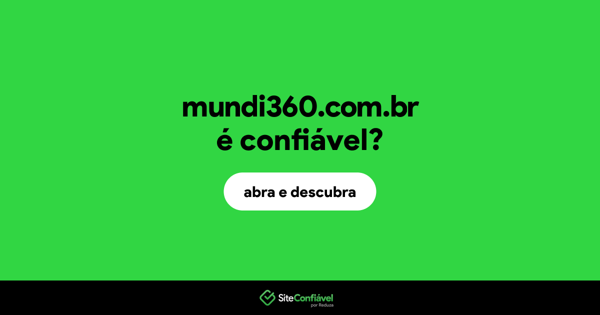 O site mundi360.com.br é confiável?