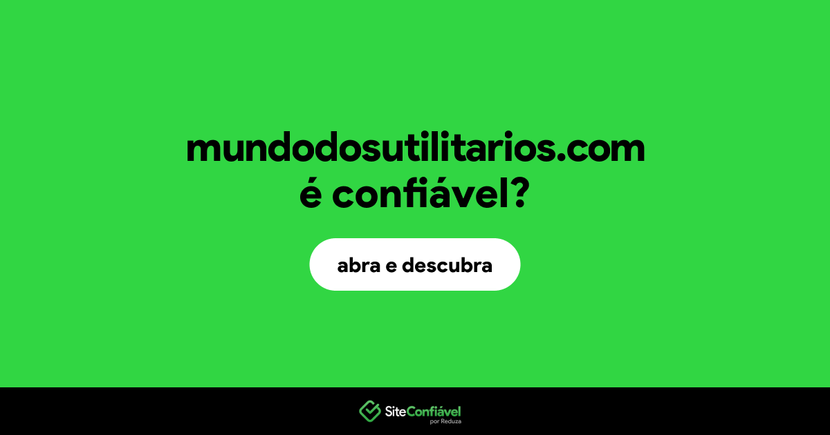 O site mundodosutilitarios.com é confiável?