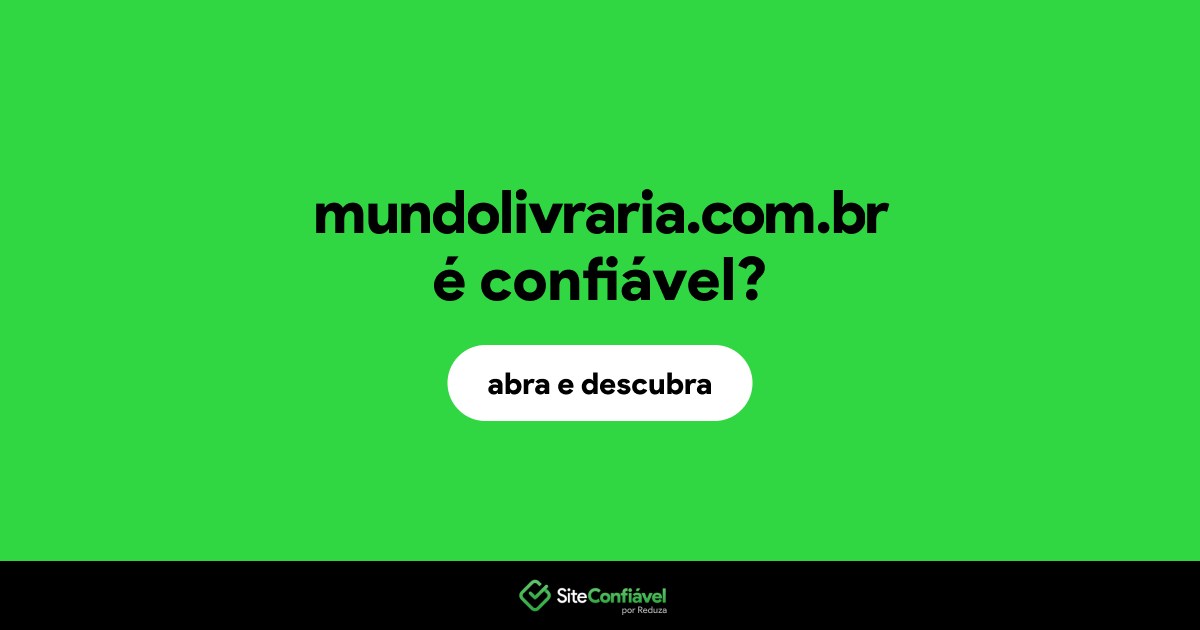 O site mundolivraria.com.br é confiável?