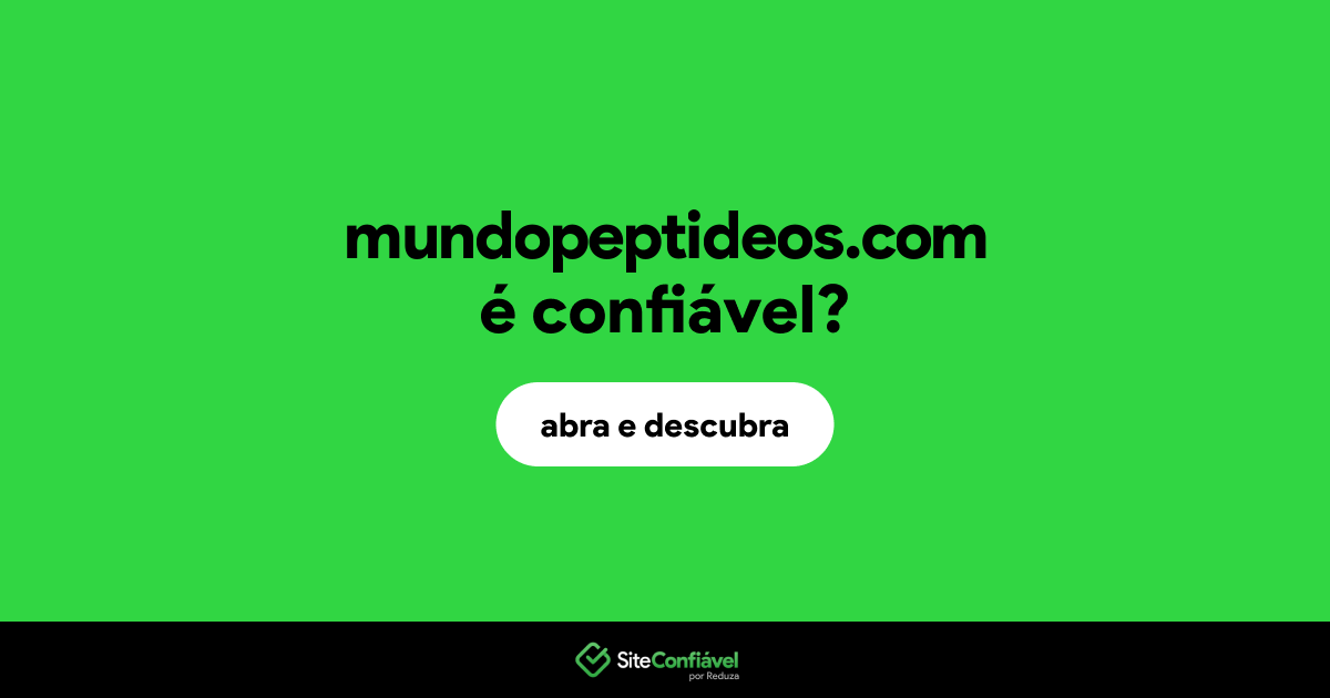 O site mundopeptideos.com é confiável?