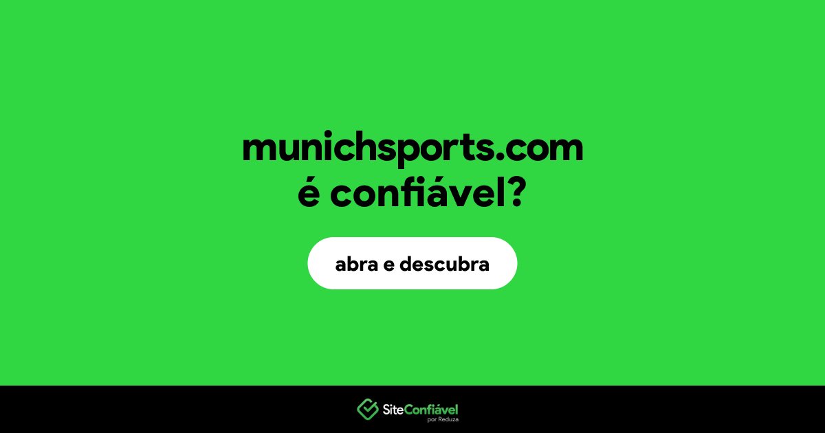 O site munichsports.com é confiável?