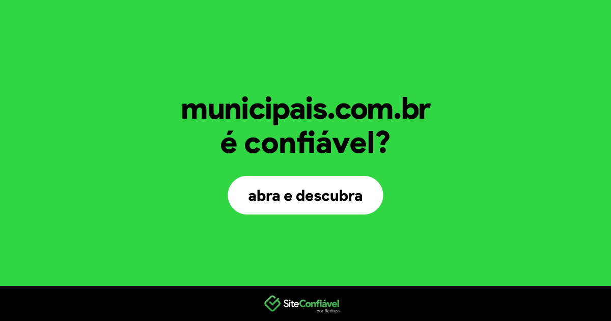 O site municipais.com.br é confiável?
