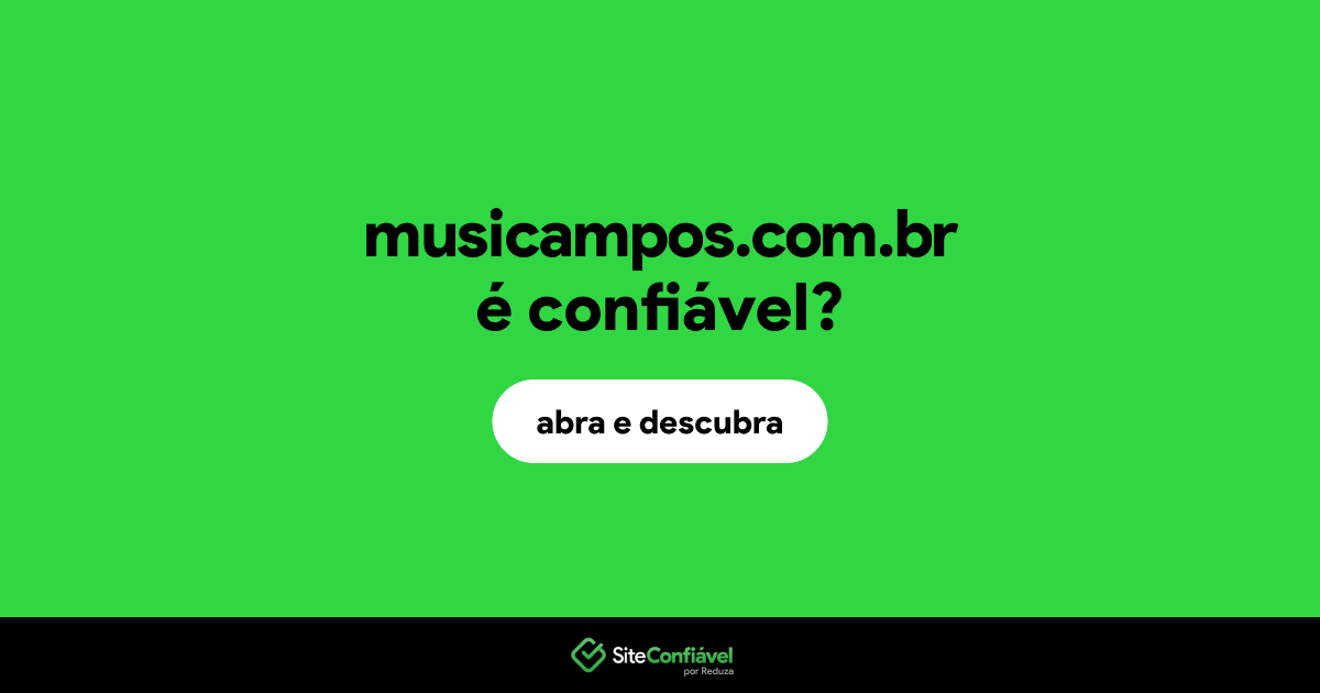 O site musicampos.com.br é confiável?