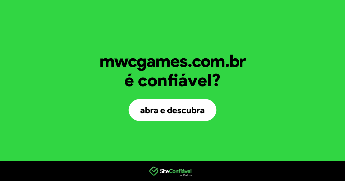 O site mwcgames.com.br é confiável?