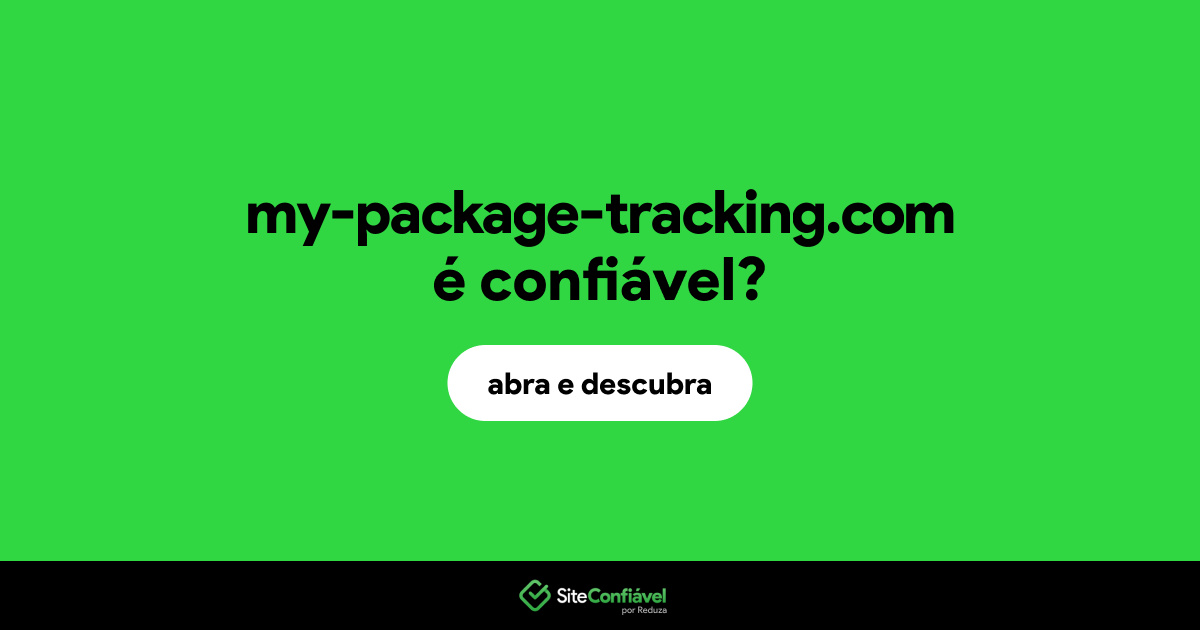 O site my-package-tracking.com é confiável?