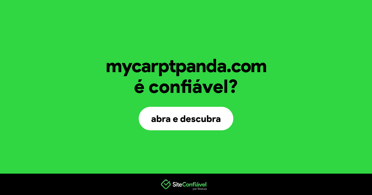 O site mycarptpanda.com é confiável?