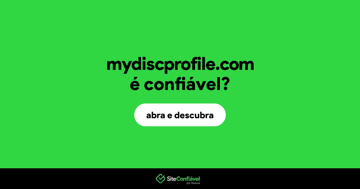 O site mydiscprofile.com é confiável?