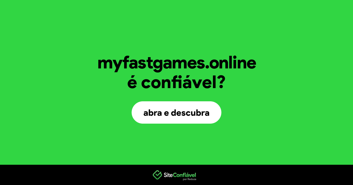 O site myfastgames.online é confiável?