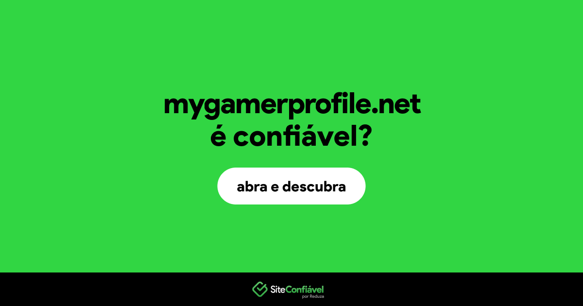 O site mygamerprofile.net é confiável?