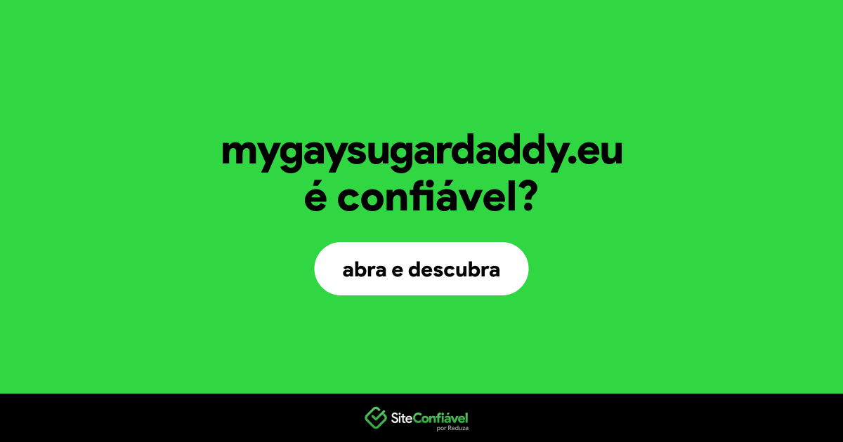 O site mygaysugardaddy.eu é confiável?
