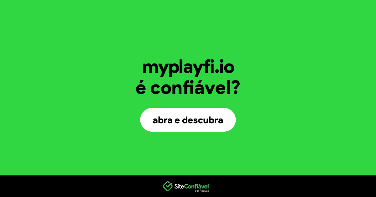O site myplayfi.io é confiável?
