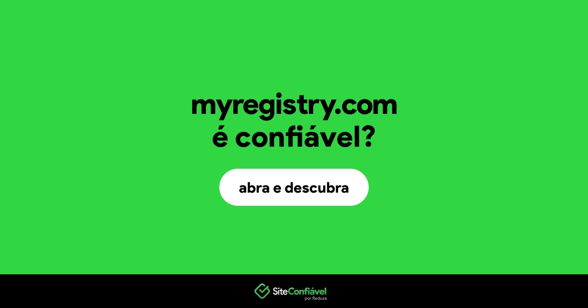O site myregistry.com é confiável?