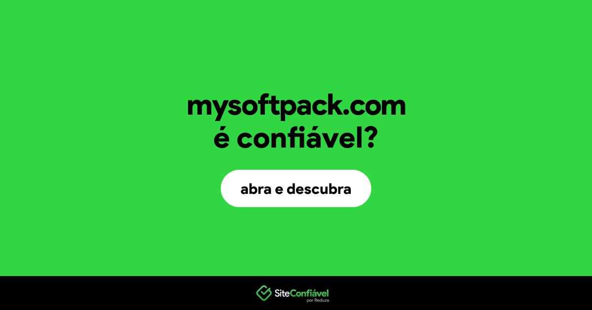 O site mysoftpack.com é confiável?