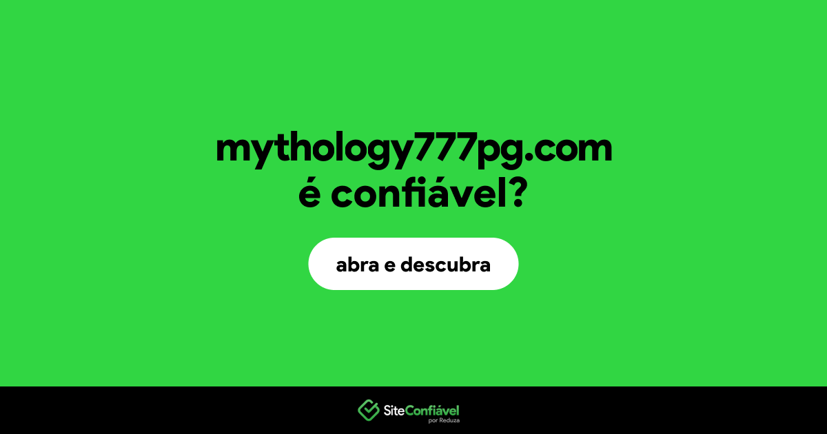 O site mythology777pg.com é confiável?