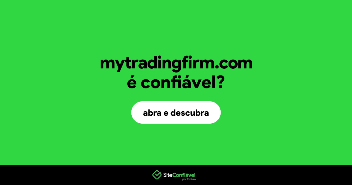 O site mytradingfirm.com é confiável?